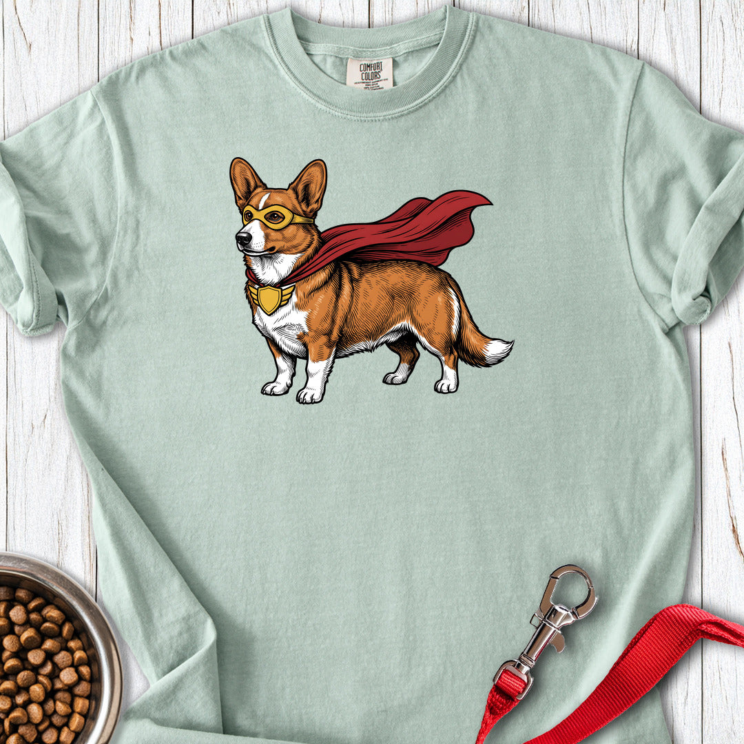 Cardigan Welsh Corgi Red Superhero Premium Tee — Bay