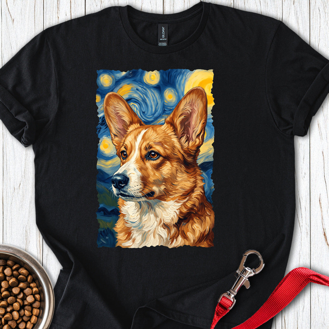 Cardigan Welsh Corgi Red Van Gogh — Black