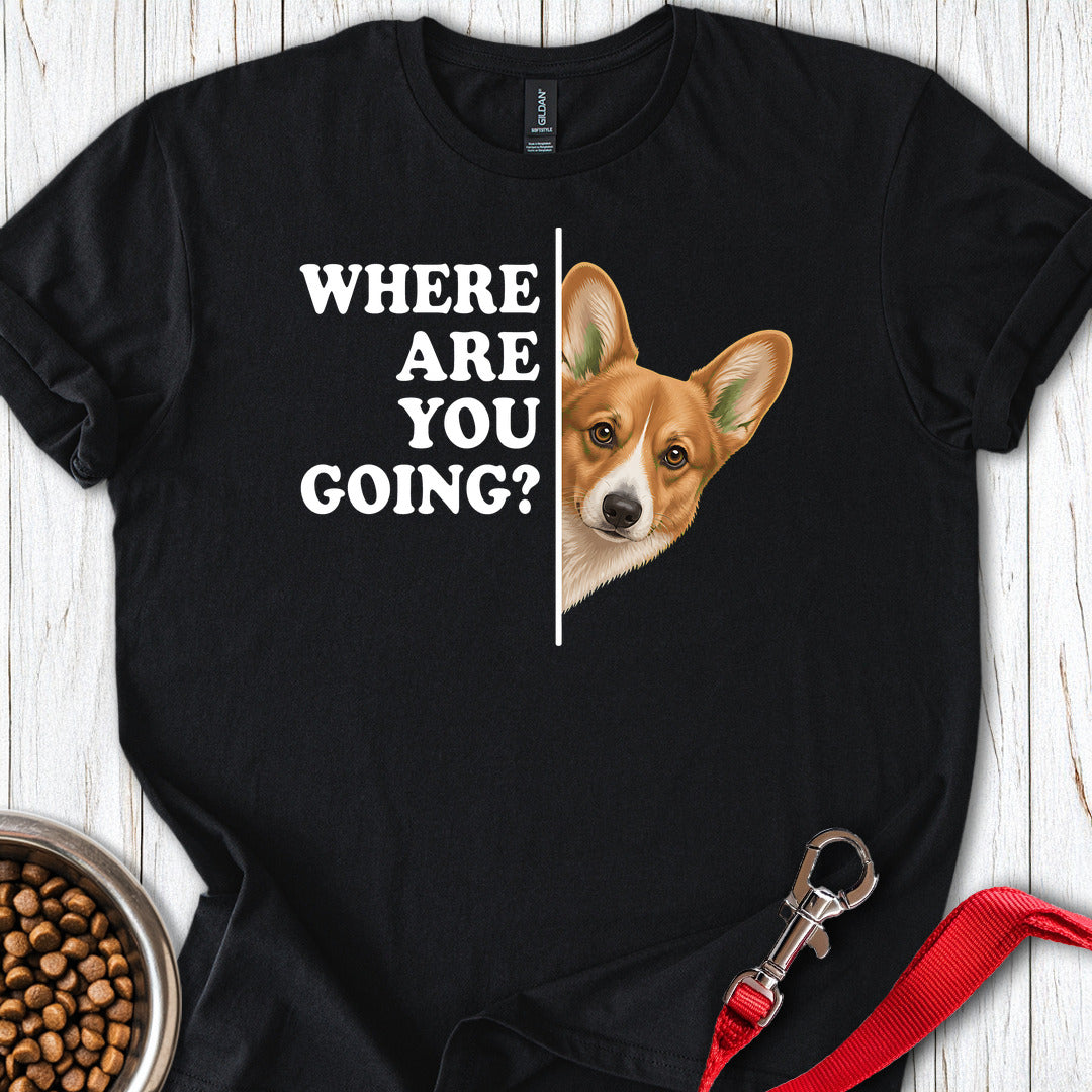 Cardigan Welsh Corgi Red Where Are You Going — Black