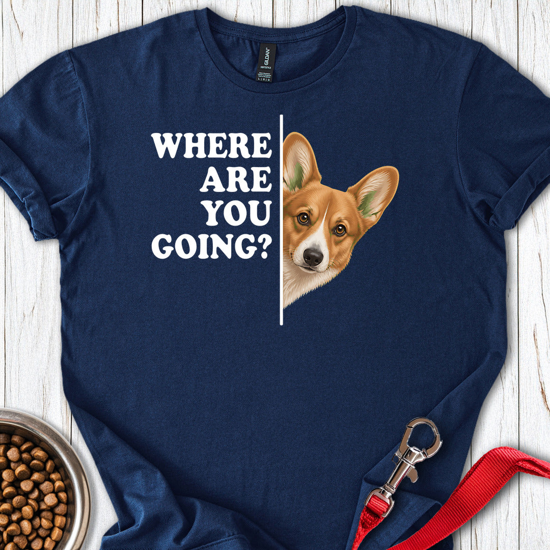 Cardigan Welsh Corgi Red Where Are You Going — Navy