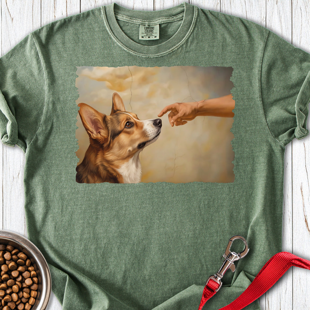 Cardigan Welsh Corgi Sable Creation Premium Tee — Moss
