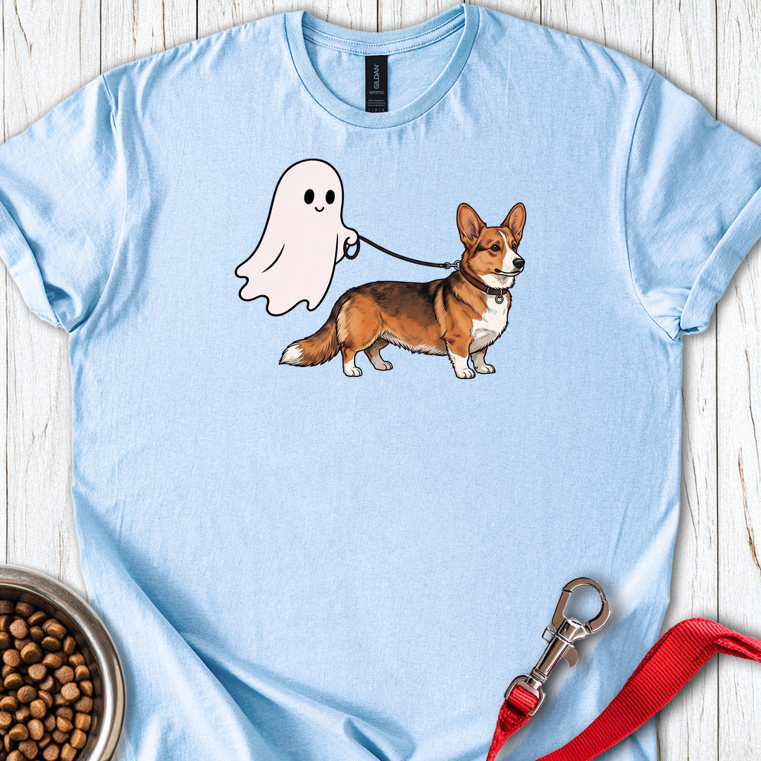 Cardigan Welsh Corgi Sable Halloween — Light Blue