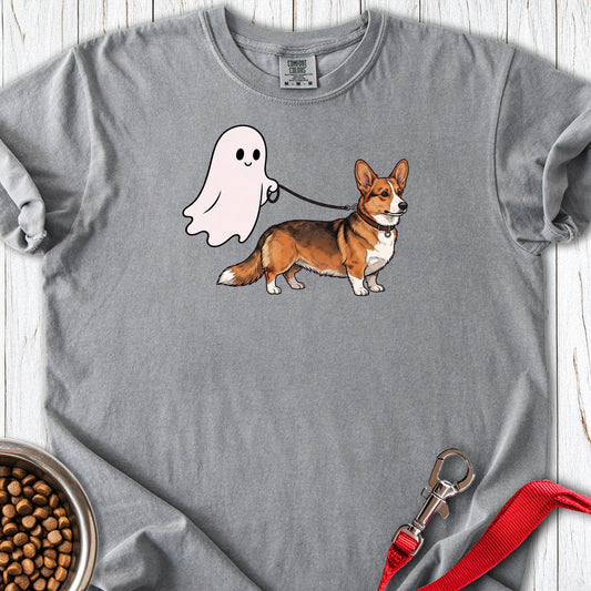 Cardigan Welsh Corgi Sable Halloween Premium Tee — Grey