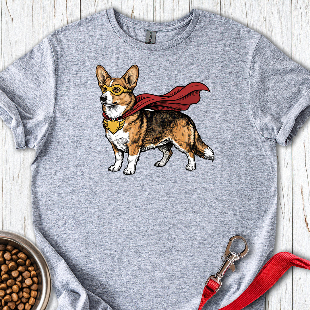Cardigan Welsh Corgi Sable Superhero — Sport Grey