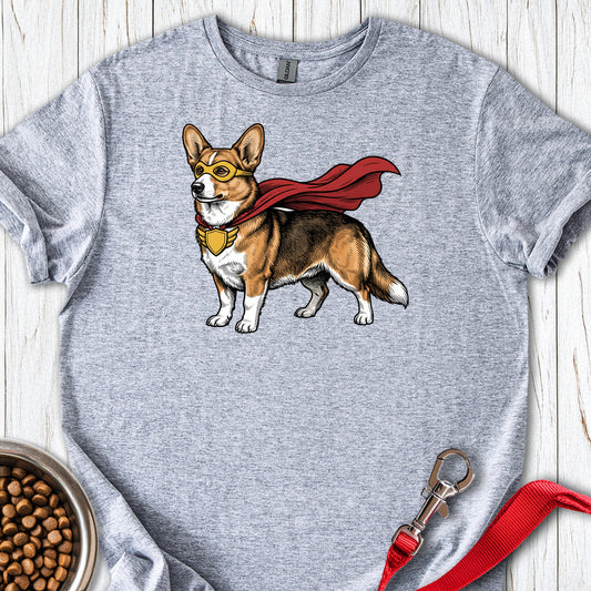 Cardigan Welsh Corgi Sable Superhero — Sport Grey