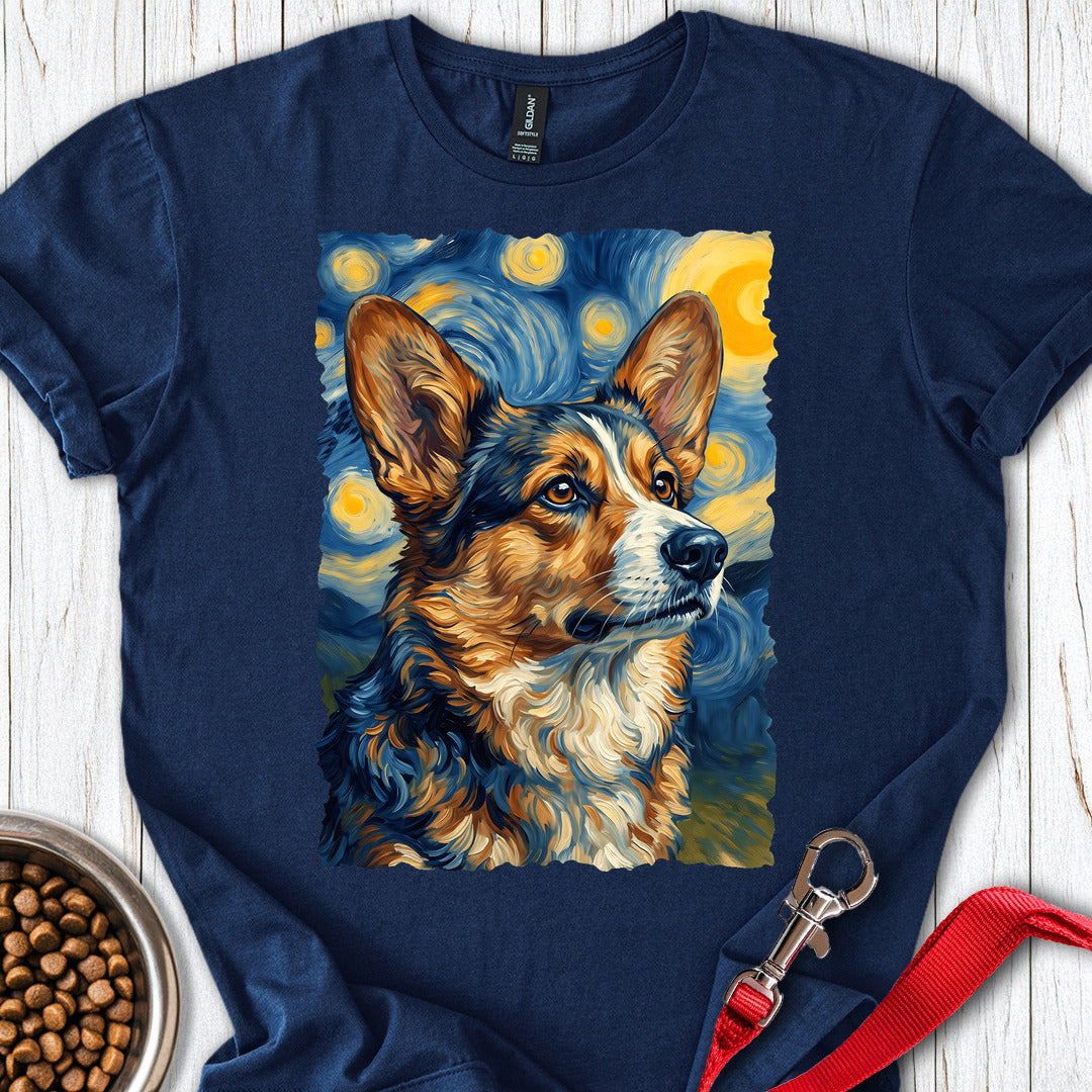 Cardigan Welsh Corgi Sable Van Gogh — Navy