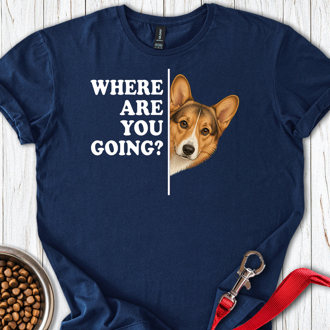 Cardigan Welsh Corgi Sable Where Are You Going — Navy