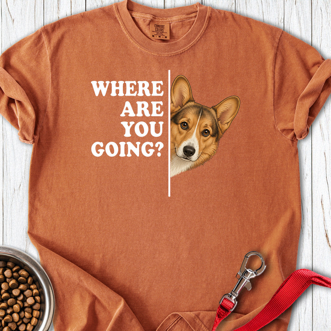 Cardigan Welsh Corgi Sable Where Are You Going Premium Tee — Yam
