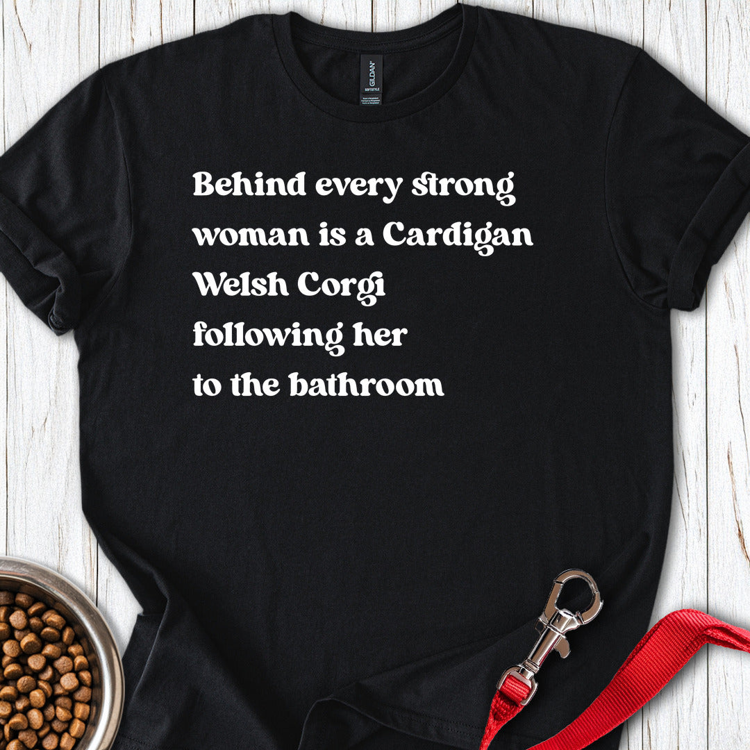 Cardigan Welsh Corgi Strong Woman — Black