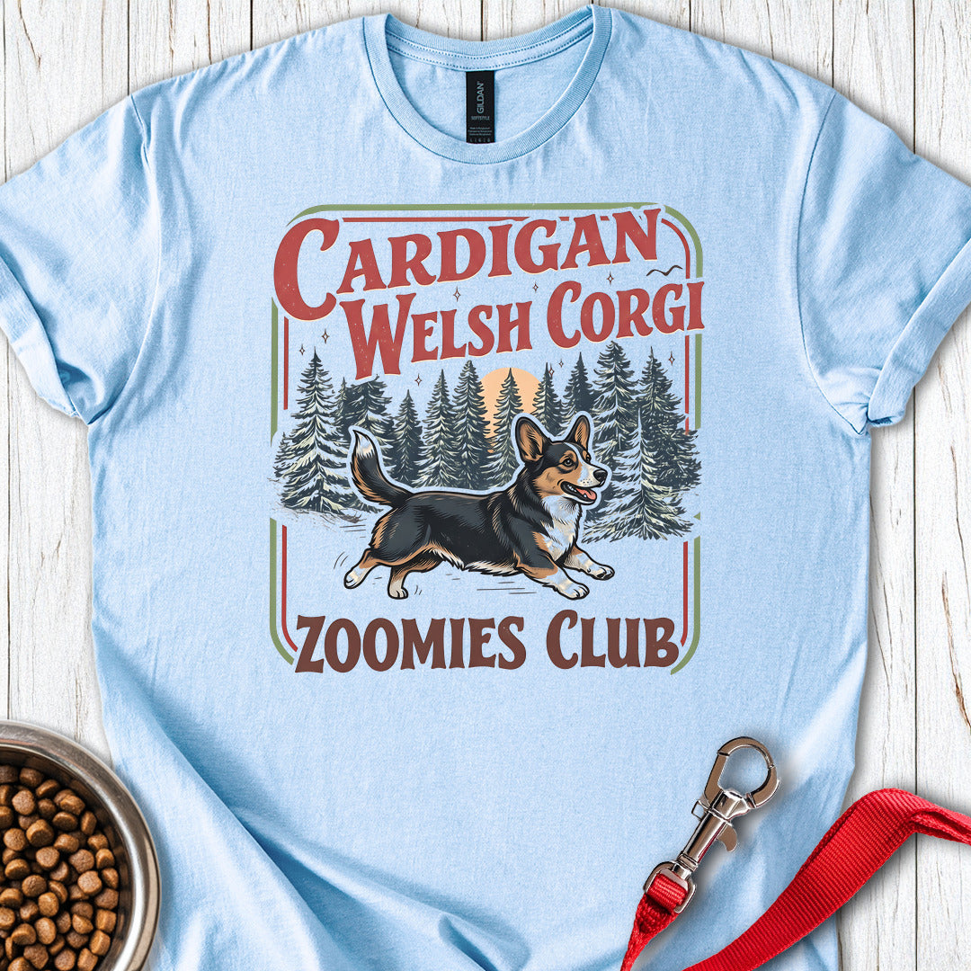 Cardigan Welsh Corgi Zoomies Club — Light Blue