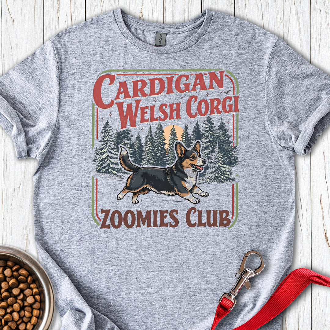 Cardigan Welsh Corgi Zoomies Club — Sport Grey
