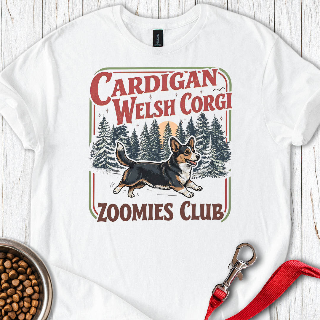 Cardigan Welsh Corgi Zoomies Club — White