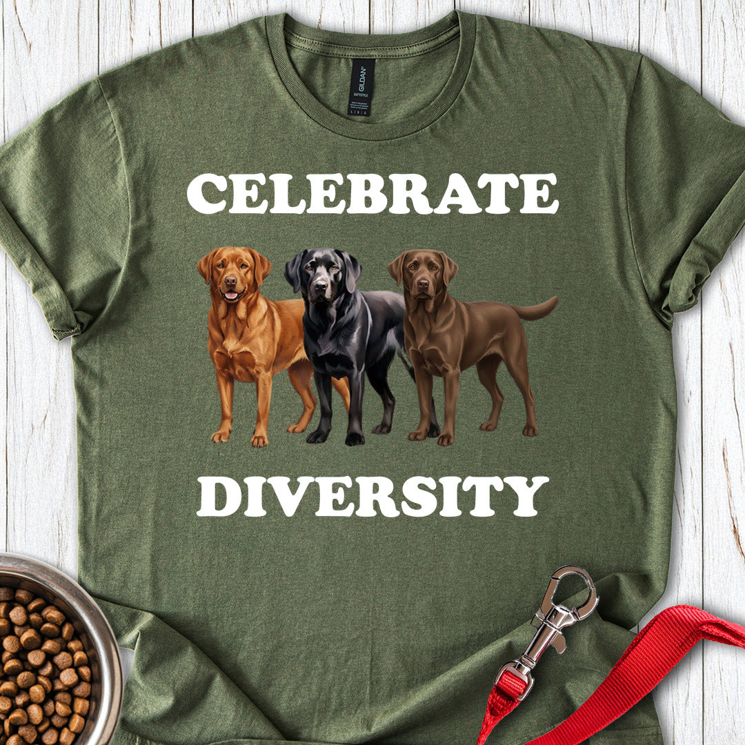 Celebrate Diversity Military Green