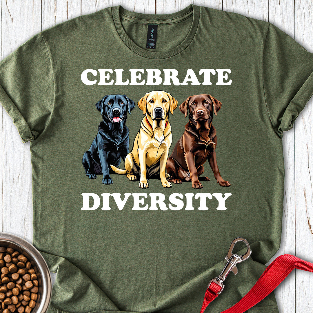 Celebrate Diversity Labrador Military Green