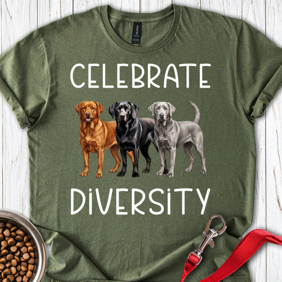 Celebrate Diversity Labrador Military Green
