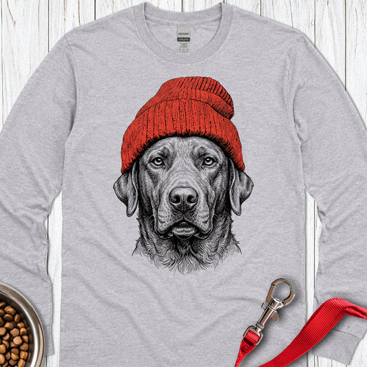 Chesapeake Bay Retriever Beanie Long Sleeve — Sport Grey