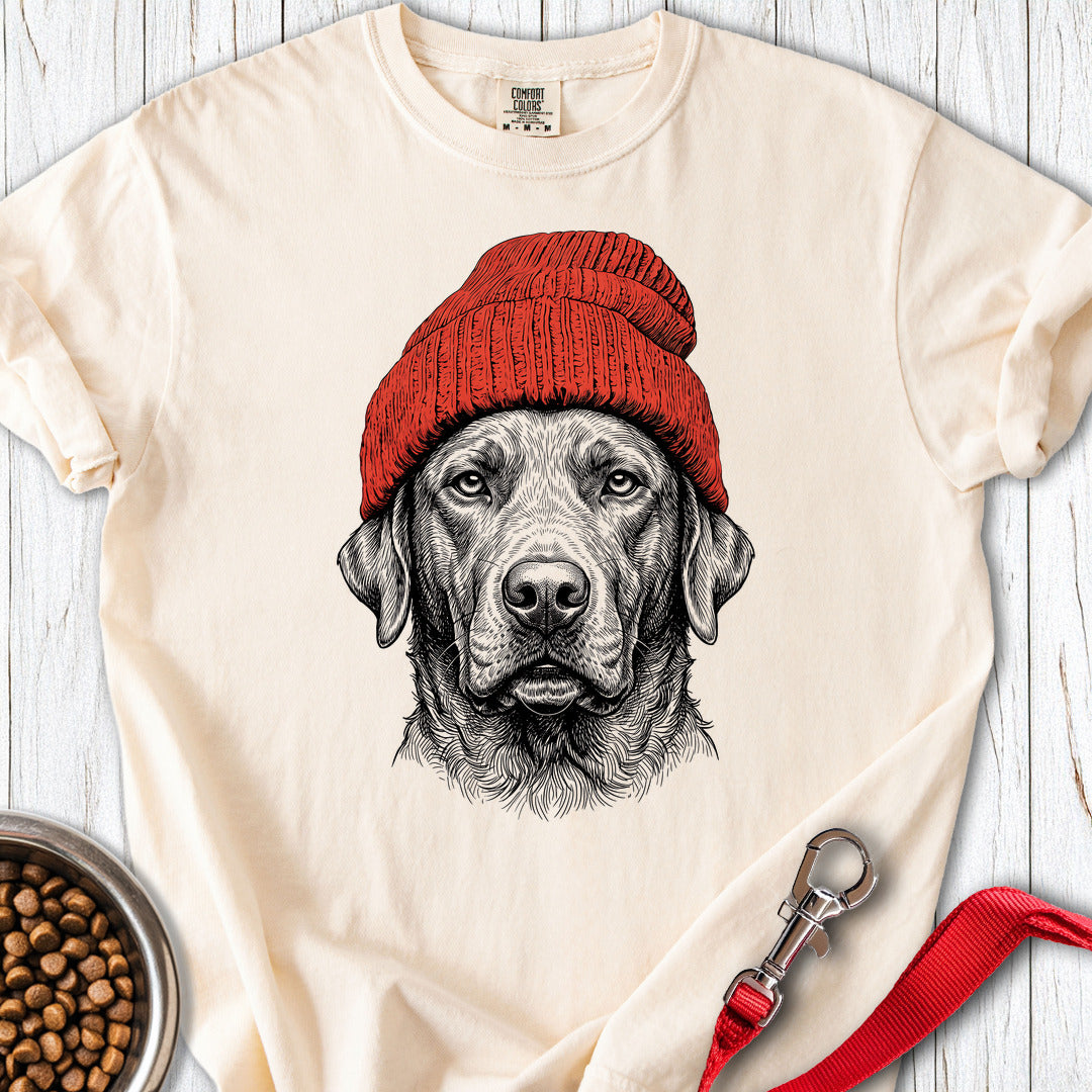 Chesapeake Bay Retriever Beanie Premium Tee — Ivory
