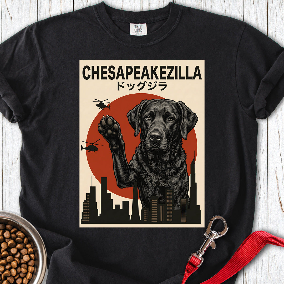 Chesapeake Bay Retriever Chesapeakezilla Premium Tee — Black