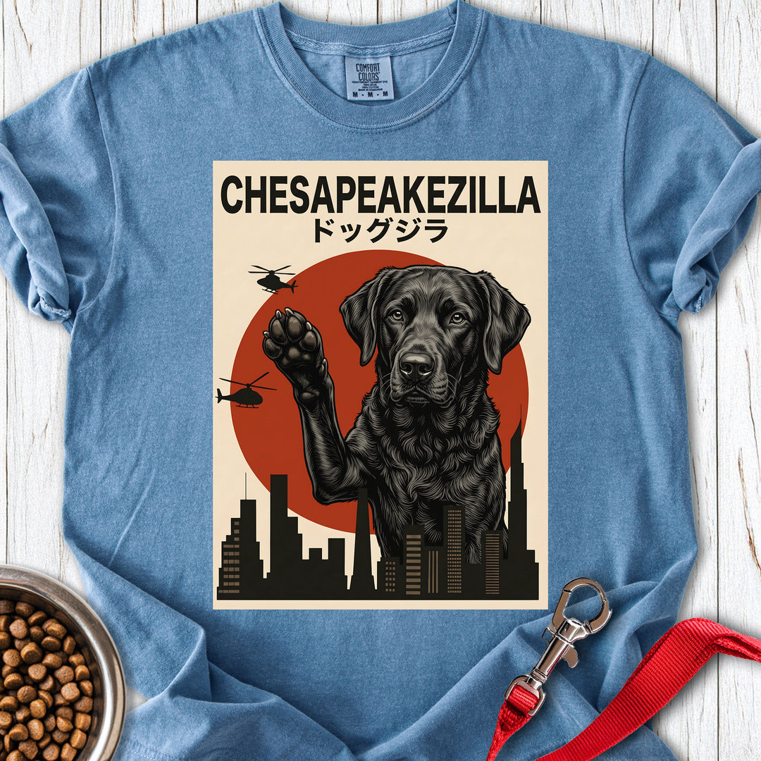 Chesapeake Bay Retriever Chesapeakezilla Premium Tee — Blue Jean