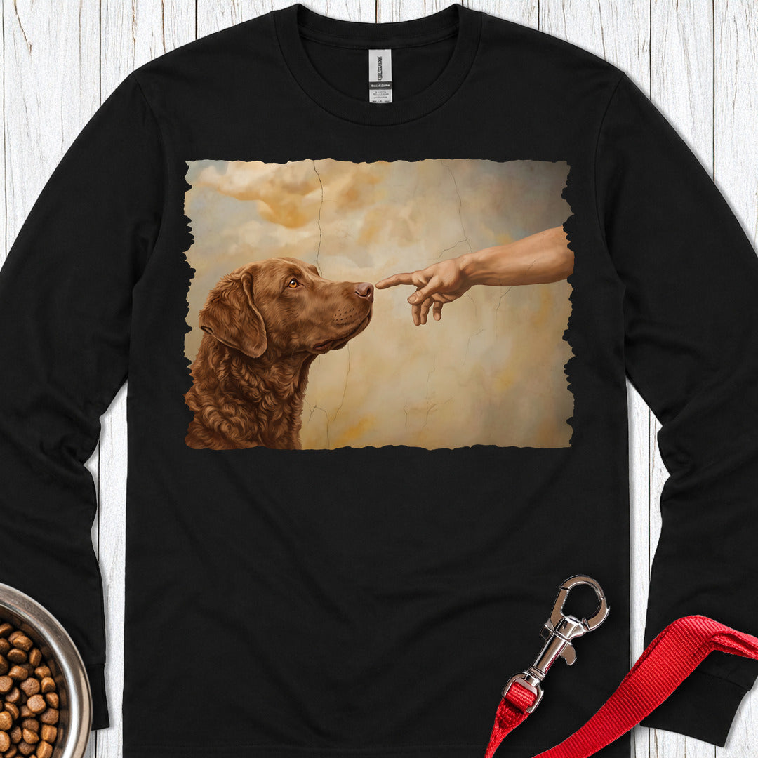Chesapeake Bay Retriever Creation Long Sleeve — Black