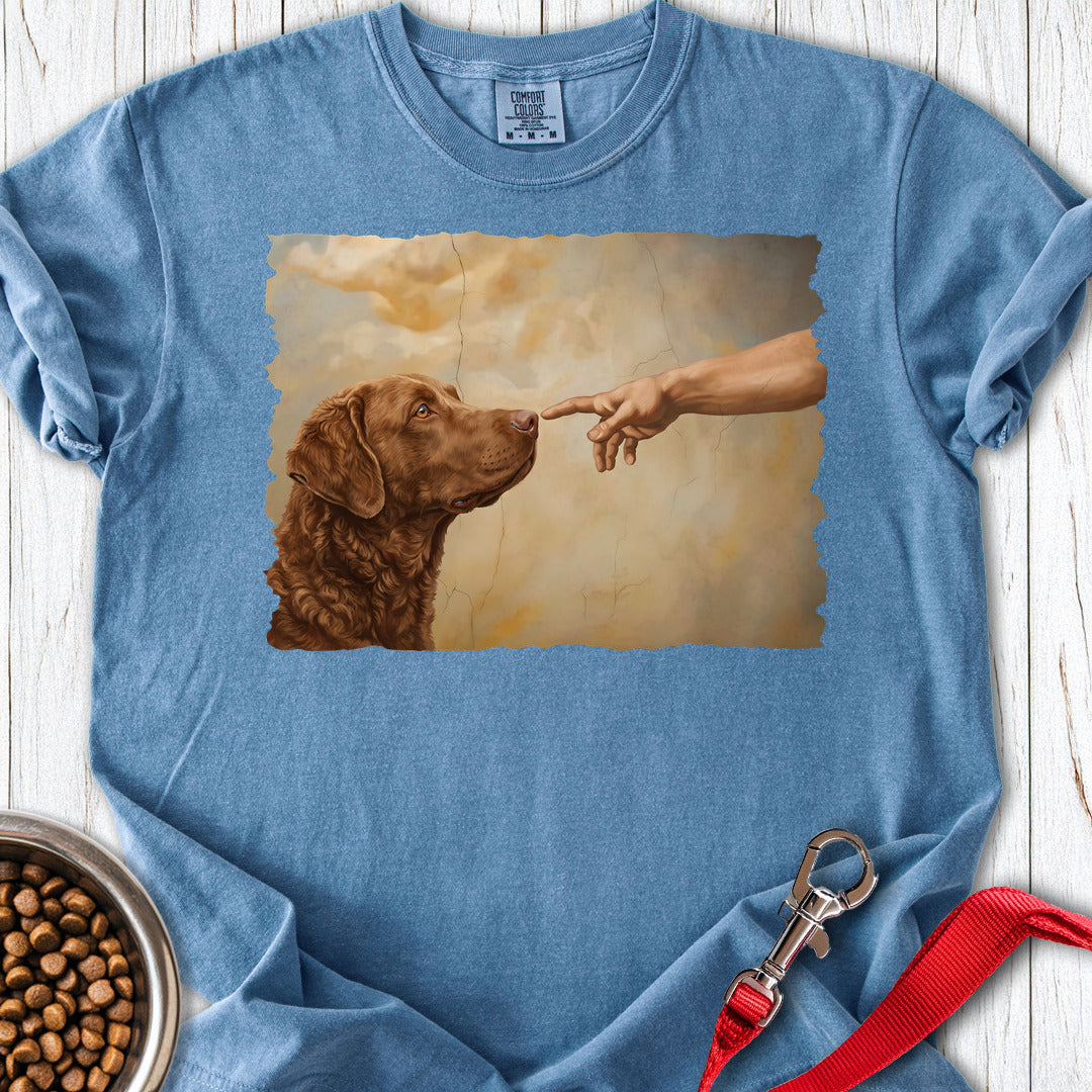 Chesapeake Bay Retriever Creation Premium Tee — Blue Jean