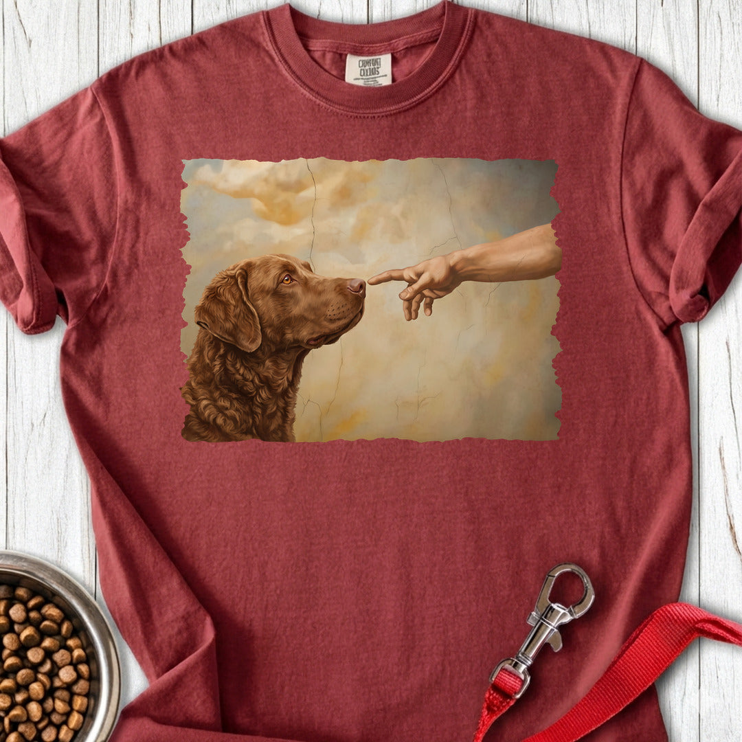 Chesapeake Bay Retriever Creation Premium Tee — Brick