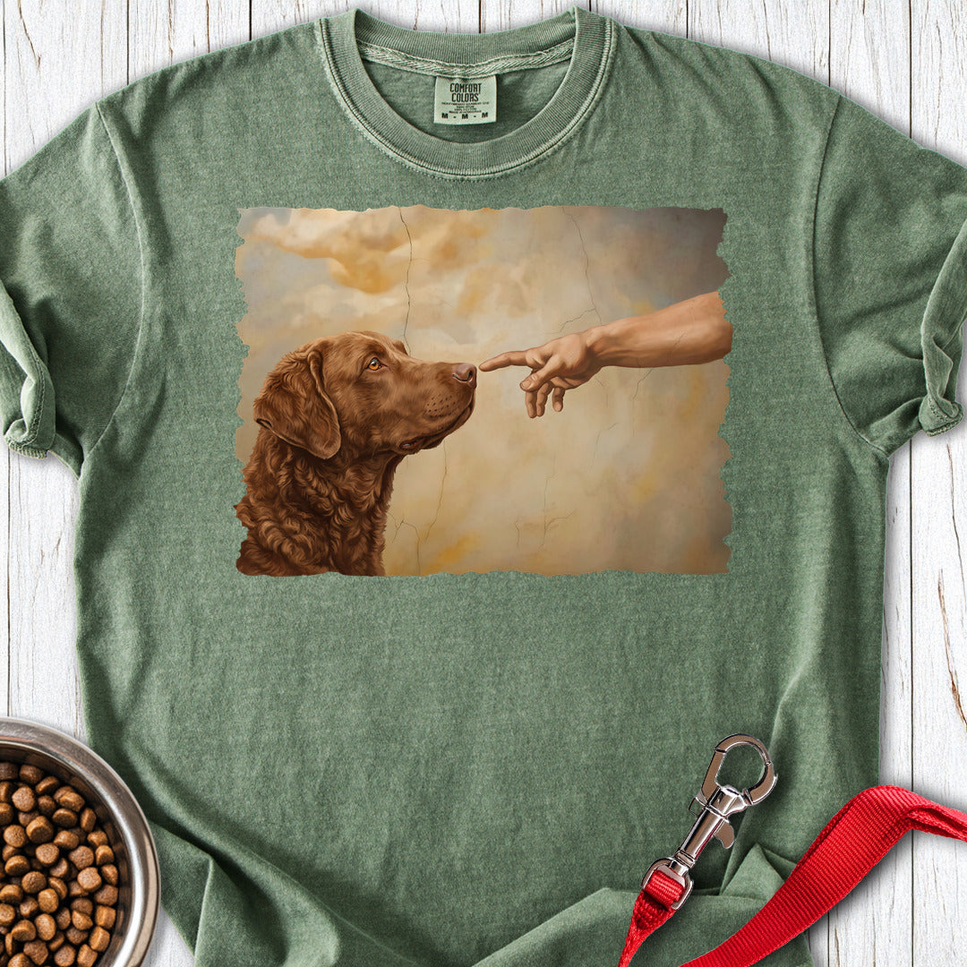 Chesapeake Bay Retriever Creation Premium Tee — Moss