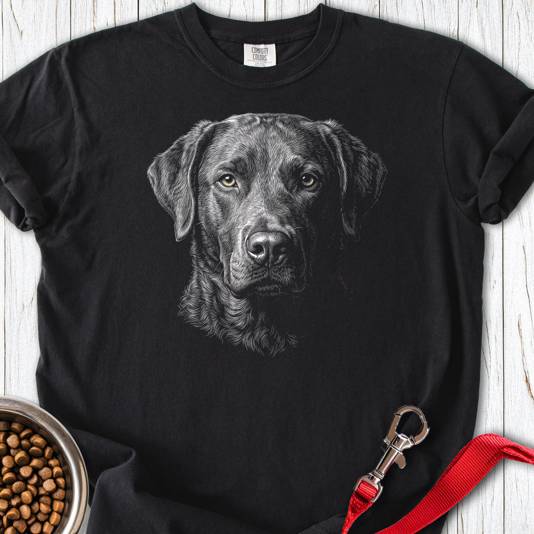 Chesapeake Bay Retriever Engraved Premium Tee — Black
