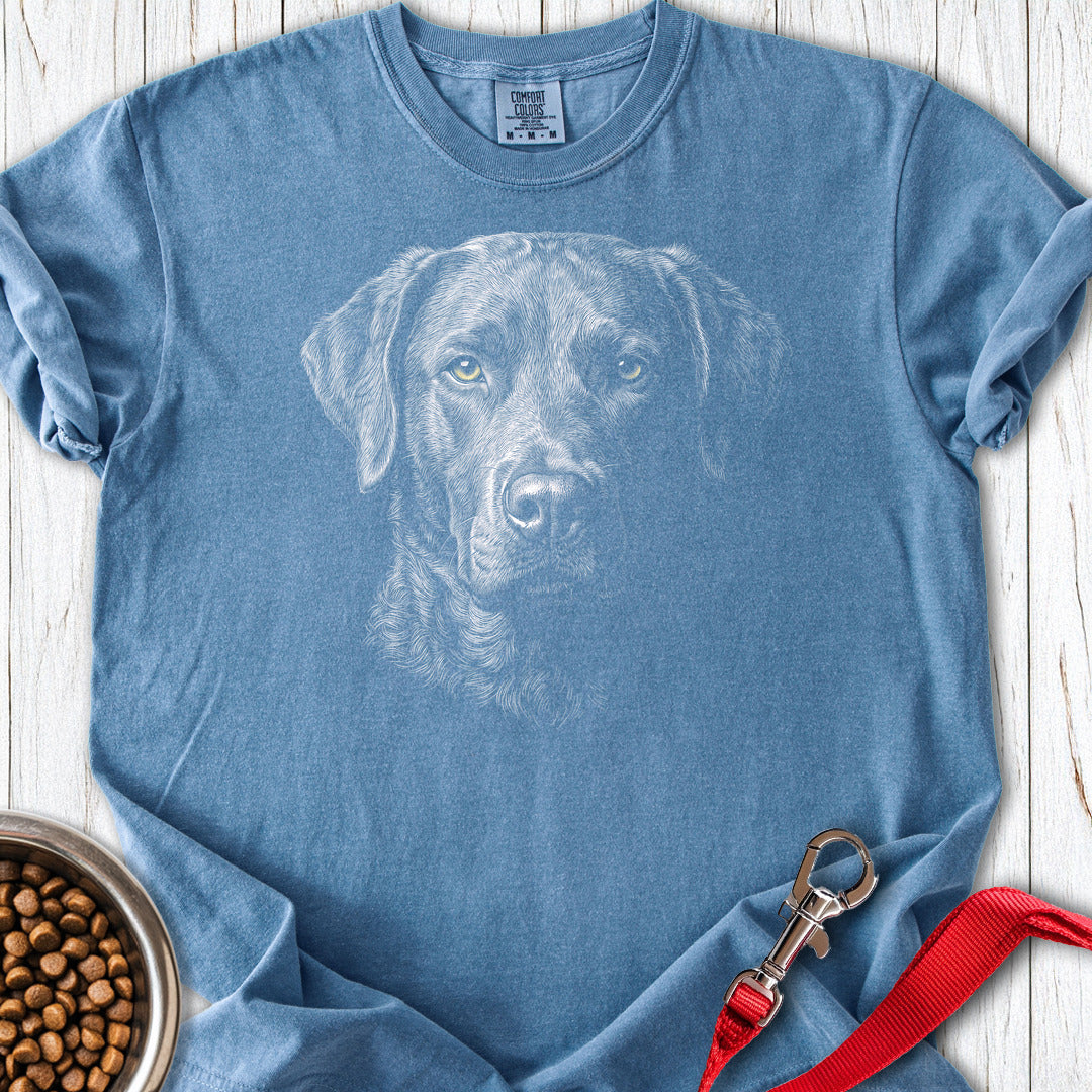 Chesapeake Bay Retriever Engraved Premium Tee — Blue Jean