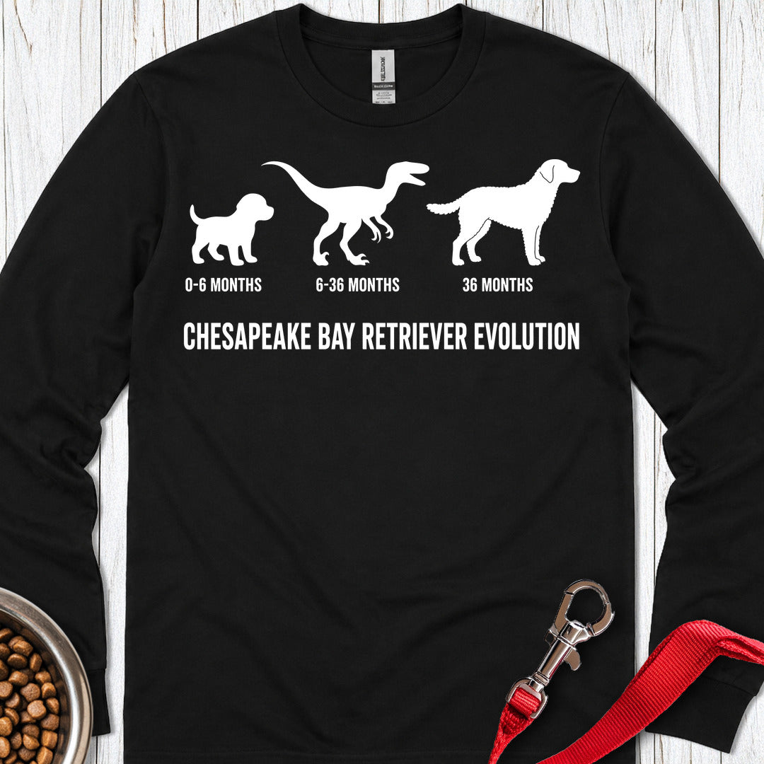 Chesapeake Bay Retriever Evolution Long Sleeve — Black