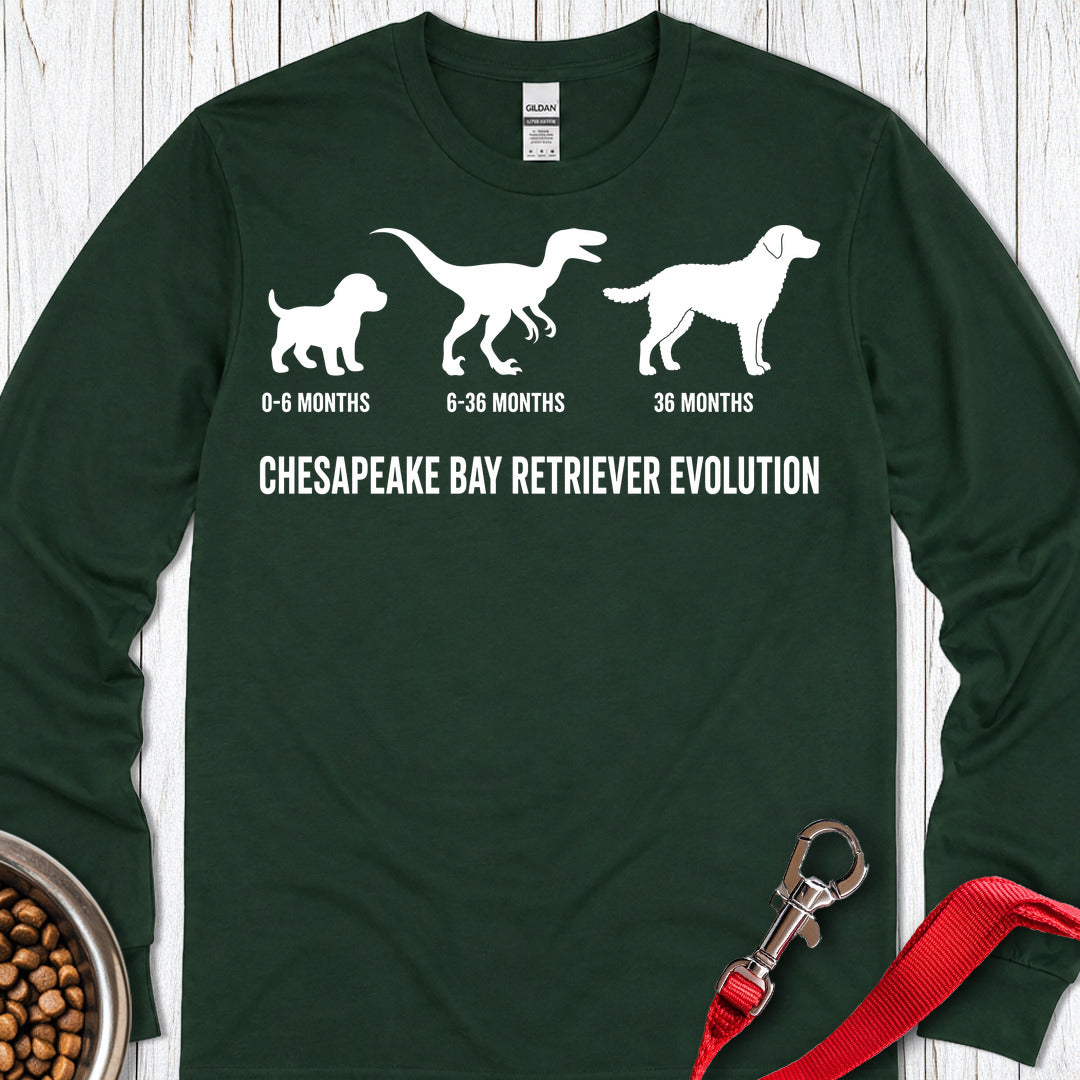 Chesapeake Bay Retriever Evolution Long Sleeve — Forest Green