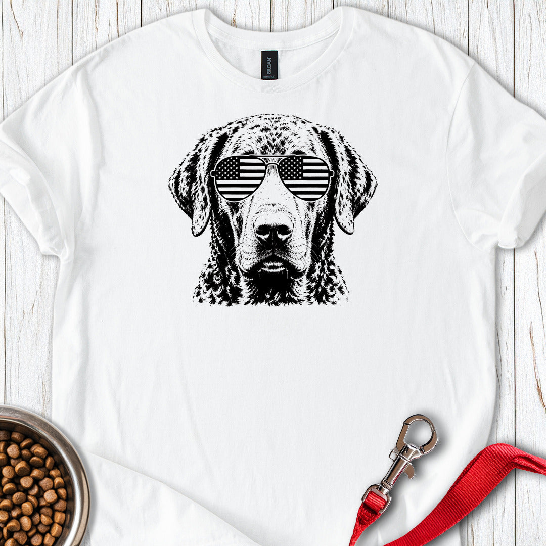 Chesapeake Bay Retriever Flag Shades — White