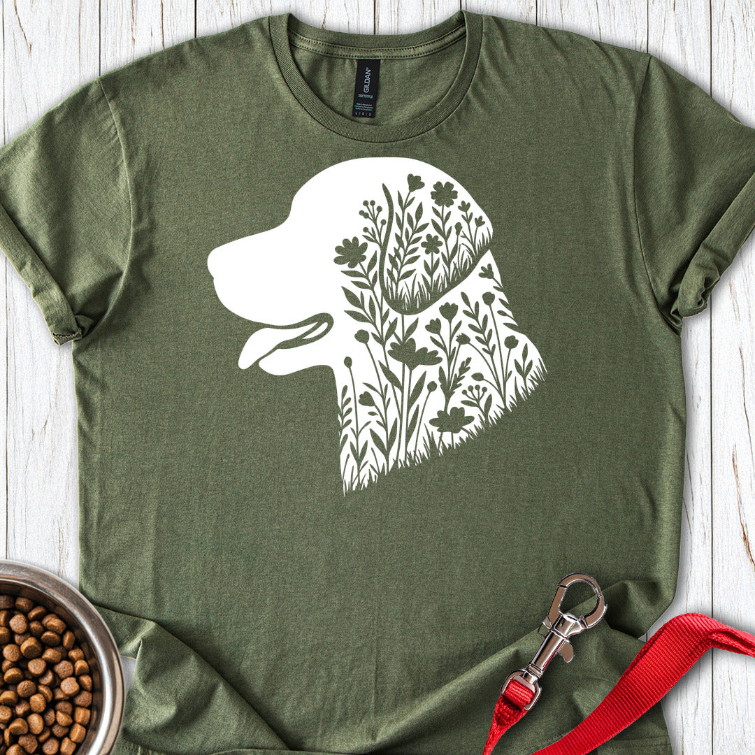Chesapeake Bay Retriever Flowers — Military Green