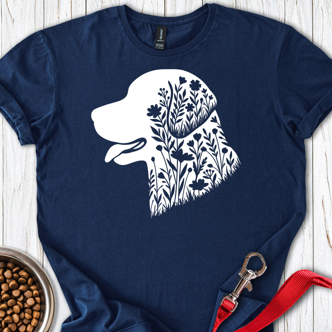 Chesapeake Bay Retriever Flowers — Navy