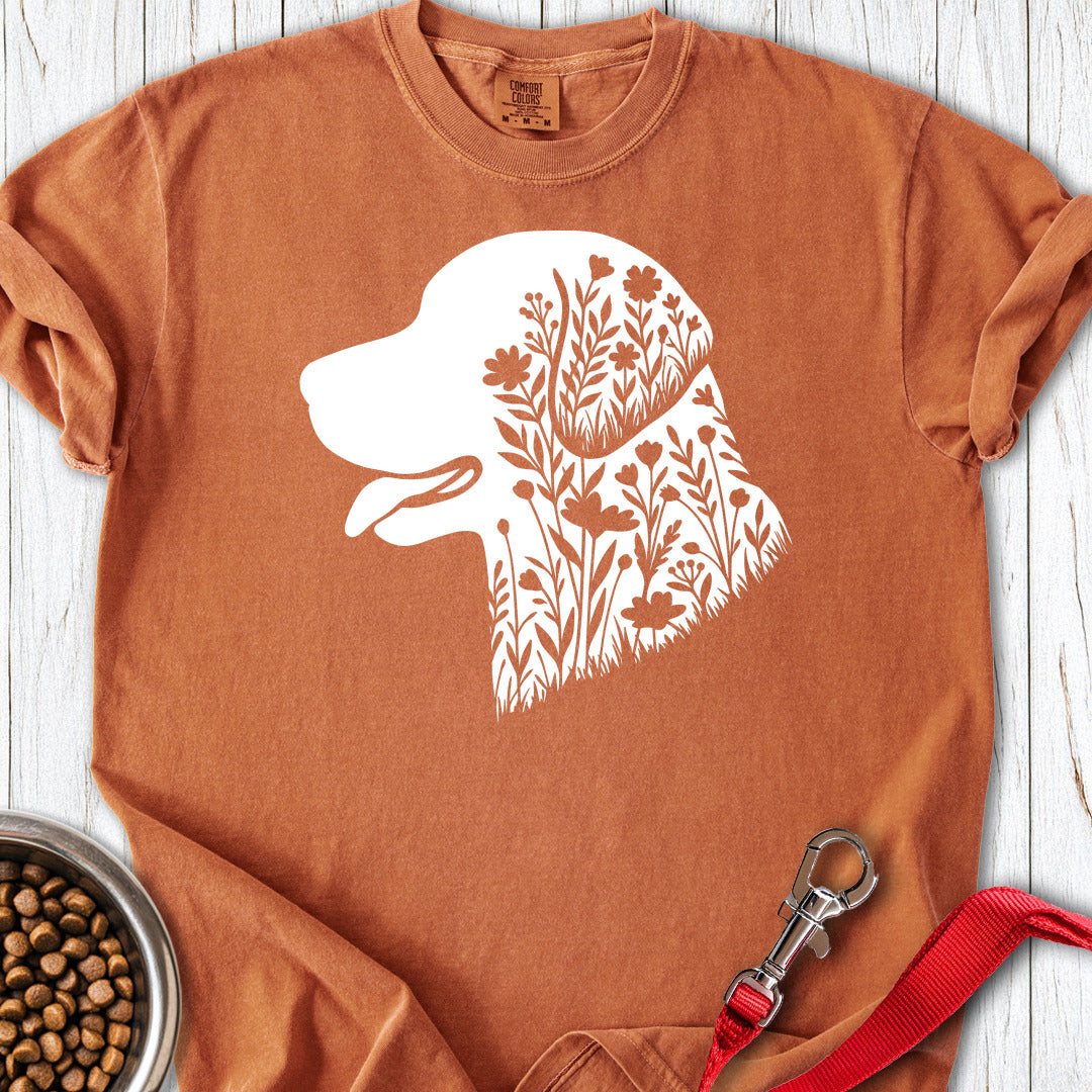Chesapeake Bay Retriever Flowers Premium Tee — Yam