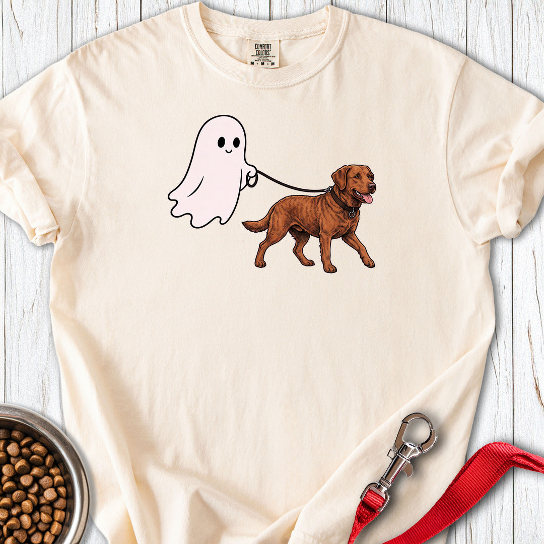 Chesapeake Bay Retriever Ghost Walk Premium Tee — Ivory