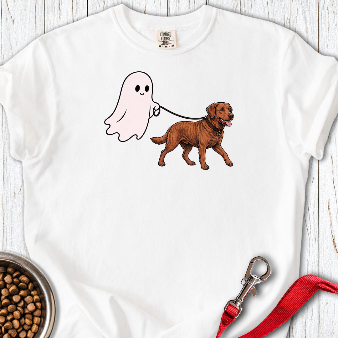 Chesapeake Bay Retriever Ghost Walk Premium Tee — White