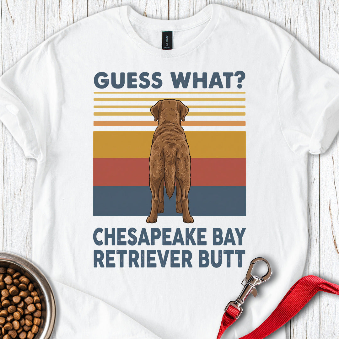 Chesapeake Bay Retriever Guess What — White