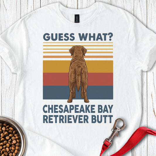 Chesapeake Bay Retriever Guess What — White