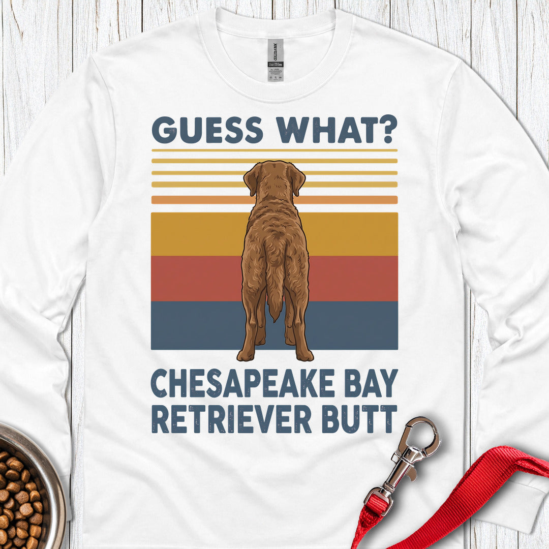 Chesapeake Bay Retriever Guess What Long Sleeve — White