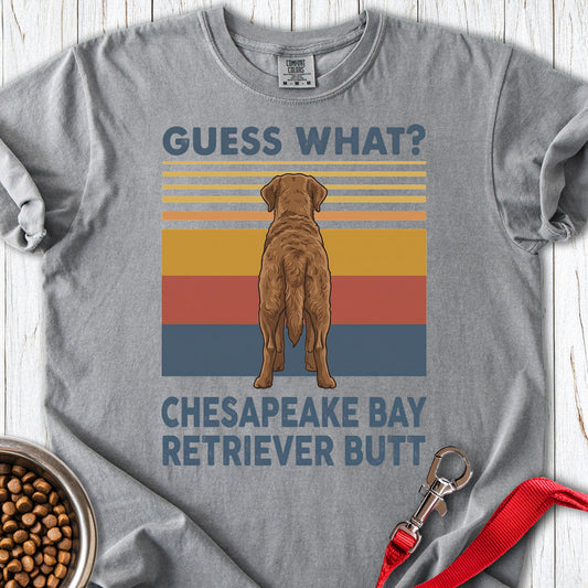 Chesapeake Bay Retriever Guess What Premium Tee — Grey
