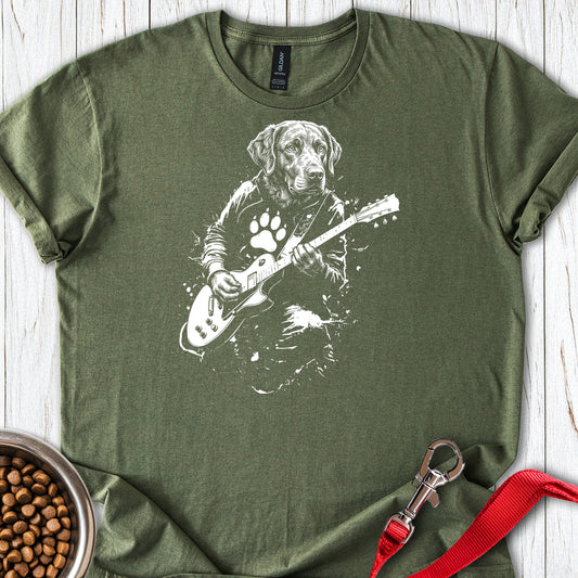 Chesapeake Bay Retriever Guitar — Military Green