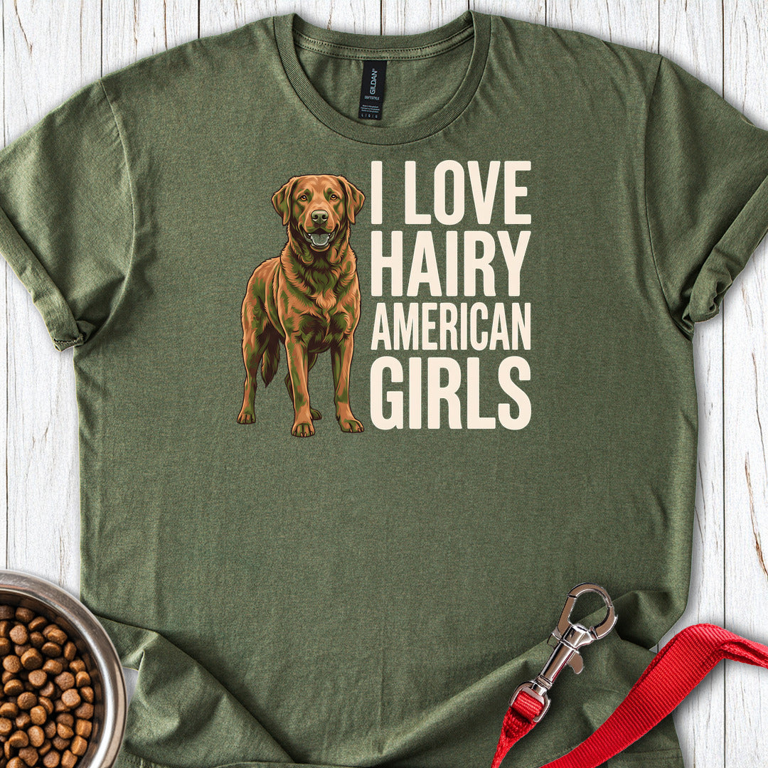 Chesapeake Bay Retriever Hairy Girls — Military Green