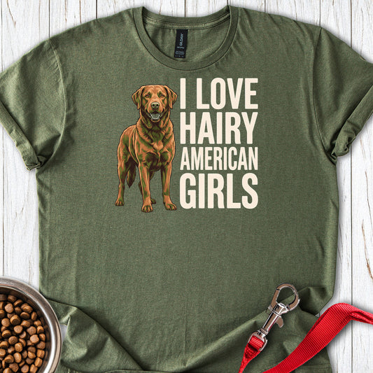 Chesapeake Bay Retriever Hairy Girls — Military Green