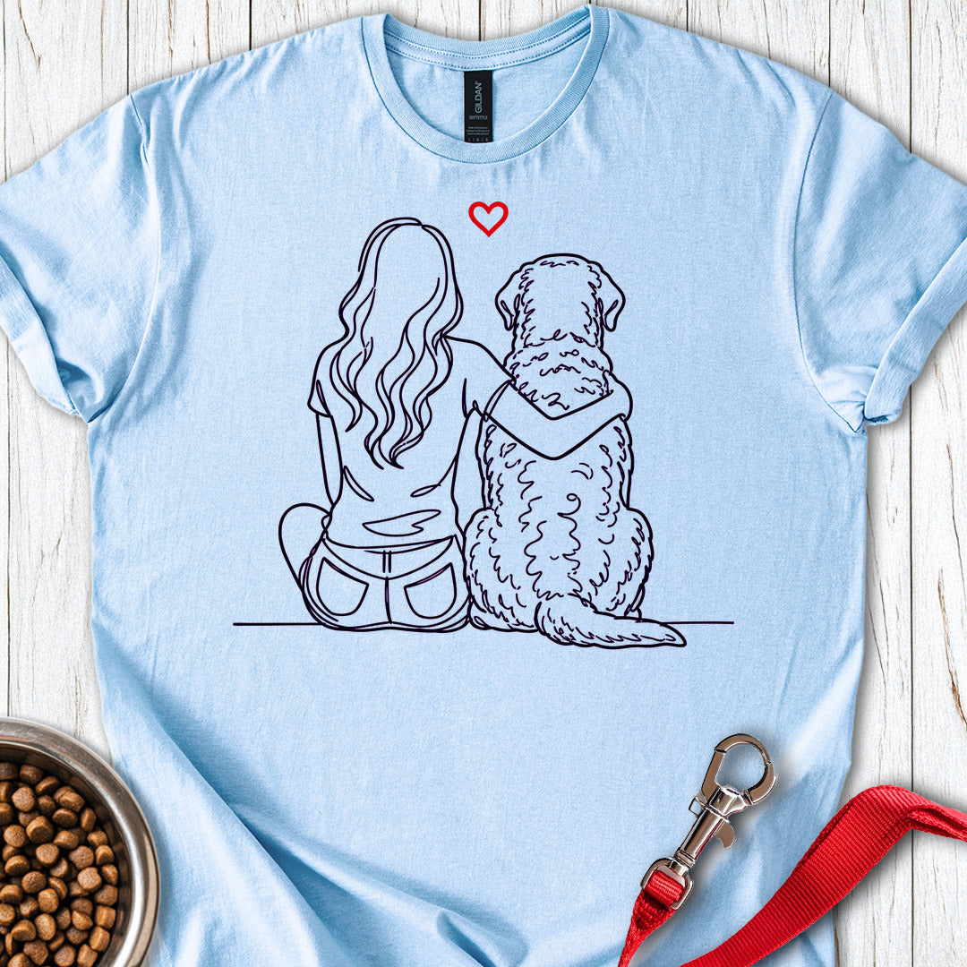 Chesapeake Bay Retriever Hug — Light Blue