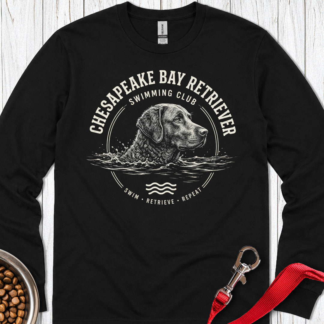 Chesapeake Bay Retriever Long Sleeve — Black