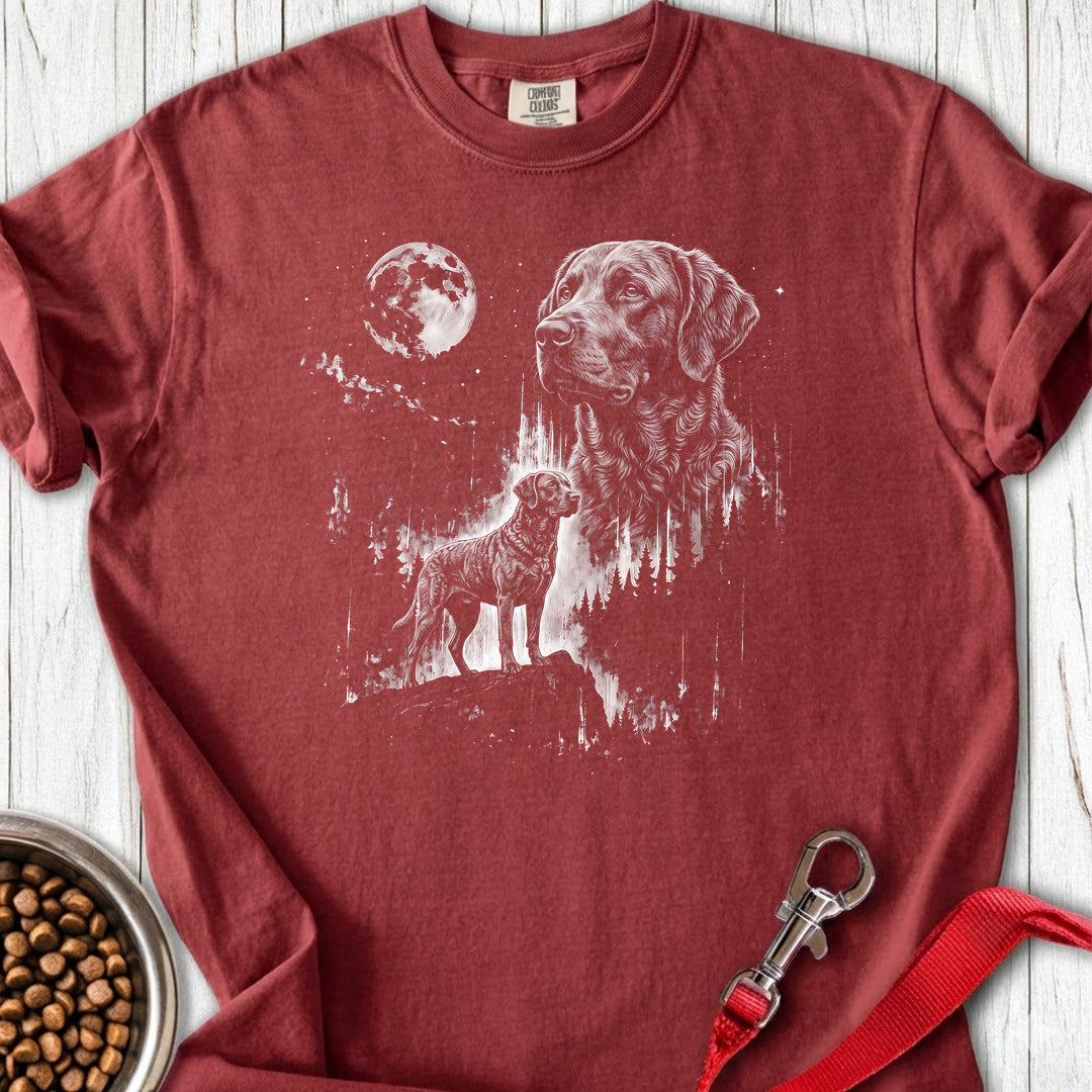Chesapeake Bay Retriever Moonlight Premium Tee — Brick