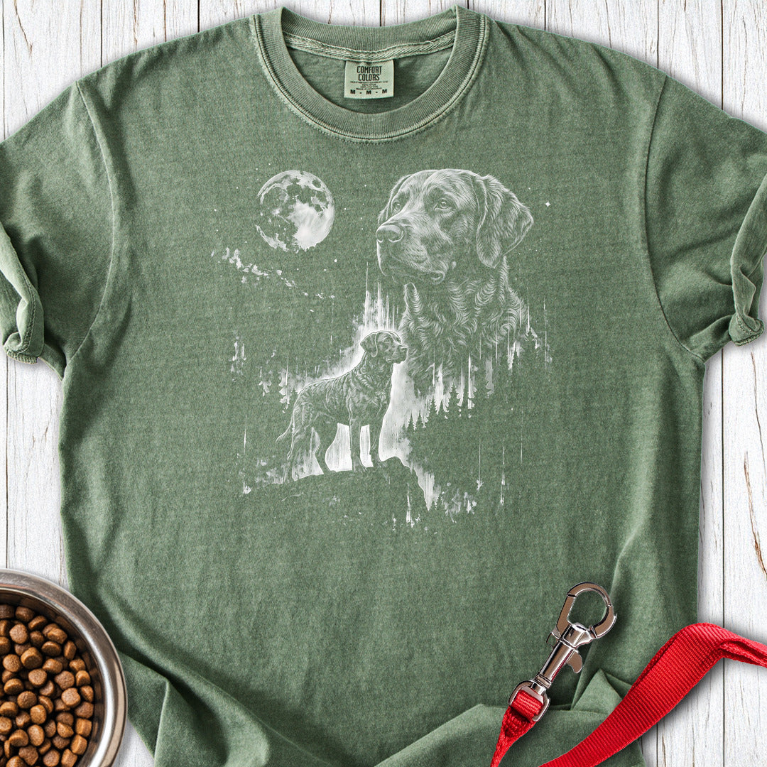 Chesapeake Bay Retriever Moonlight Premium Tee — Moss