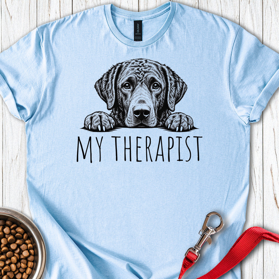 Chesapeake Bay Retriever My Therapist — Light Blue