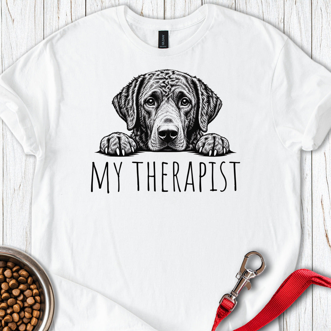 Chesapeake Bay Retriever My Therapist — White